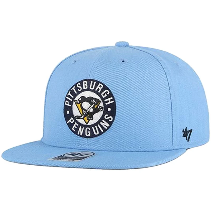 '47 BRAND 47 Brand Pittsburgh Penguins No Shot Captain Snapback Hat 1 '47 BRAND 47 Brand Pittsburgh Penguins No Shot Captain Snapback Hat