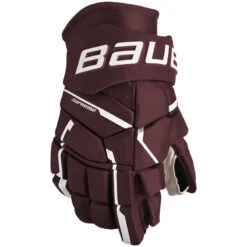 Bauer Supreme M5 Pro Gloves - SENIOR 13 Bauer Supreme M5 Pro Gloves - SENIOR -Hockey Shop Online Bauer Supreme M5 Pro Gloves Maroon