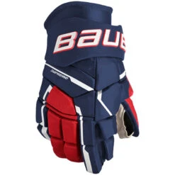 Bauer Supreme M5 Pro Gloves - SENIOR 11 Bauer Supreme M5 Pro Gloves - SENIOR -Hockey Shop Online Bauer Supreme M5 Pro Gloves NavyRedWhite