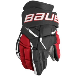 Bauer Supreme Mach Gloves - SENIOR -Hockey Shop Online Bauer Supreme Mach Gloves BlackRed