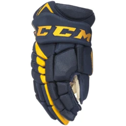 CCM JetSpeed FT4 Gloves - SENIOR -Hockey Shop Online CCM JetSpeed FT4 Gloves Navy Gold