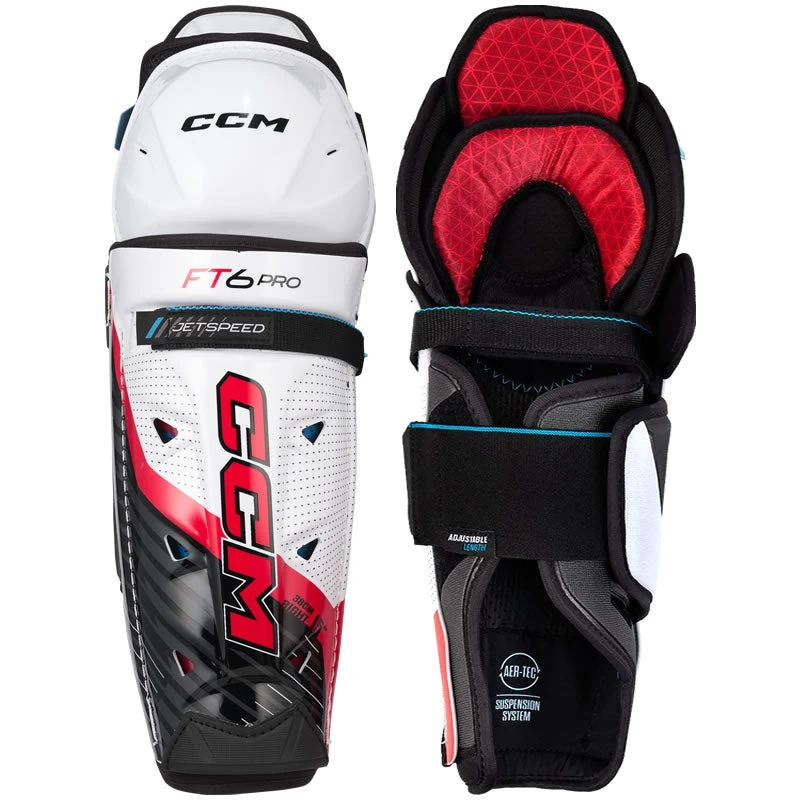 CCM JetSpeed FT6 Pro Shin Guards - SENIOR 1 CCM JetSpeed FT6 Pro Shin Guards - SENIOR